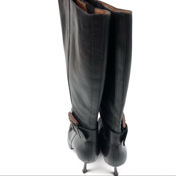 DONALD J PLINER Couture tall boots 10 black Italy - Picture 6 of 8
